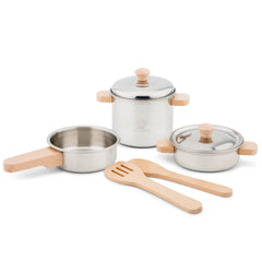 Neue klassische Spielzeuge - Metallpfannen-Set - Rollenspiele und Berufsspiele