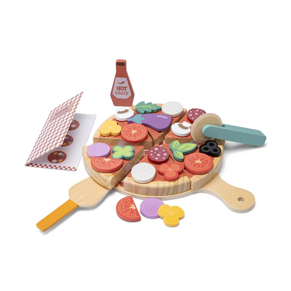 New Classic Toys - Rollenspiel - Pizza Spielset - Holz - 2+ Jahre
