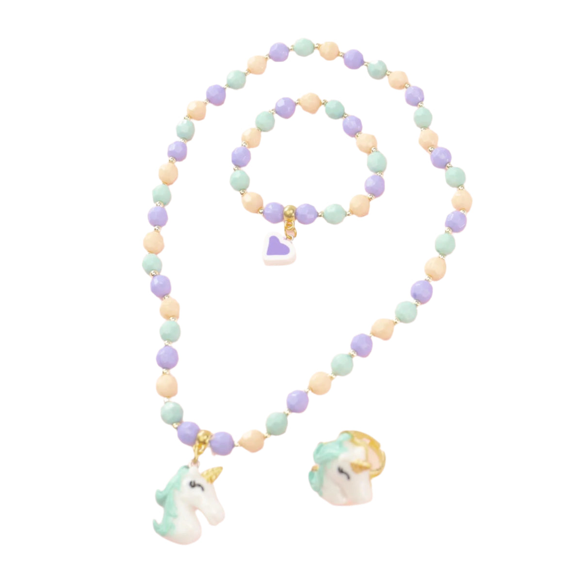 Nice - Lilycorn Bijoux Set - Necklace - Bracelet And Ring - Jewelry