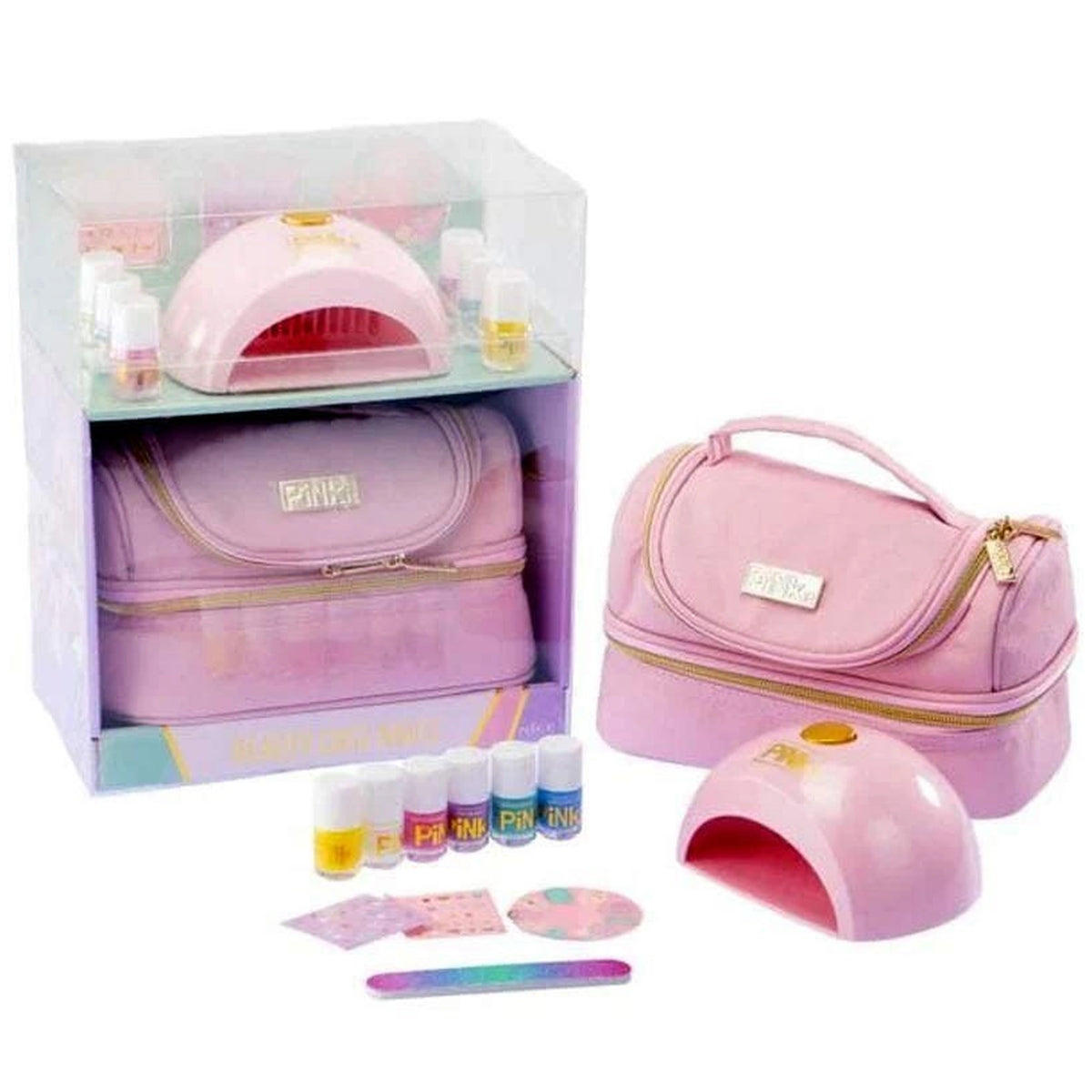 Nice - Pink It Beauty Case Nails Polish Kit - Makeup