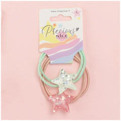 Nice - Star Pony 2 Stück Haargummis Set - Körperpflege