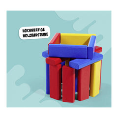 Noris - 3 bunte Bauklotzspiele - Brettspiele - Internationale Ausgabe - Brettspiele