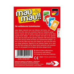 Noris - Mau Mau - Board Games - German Edition - Board Games