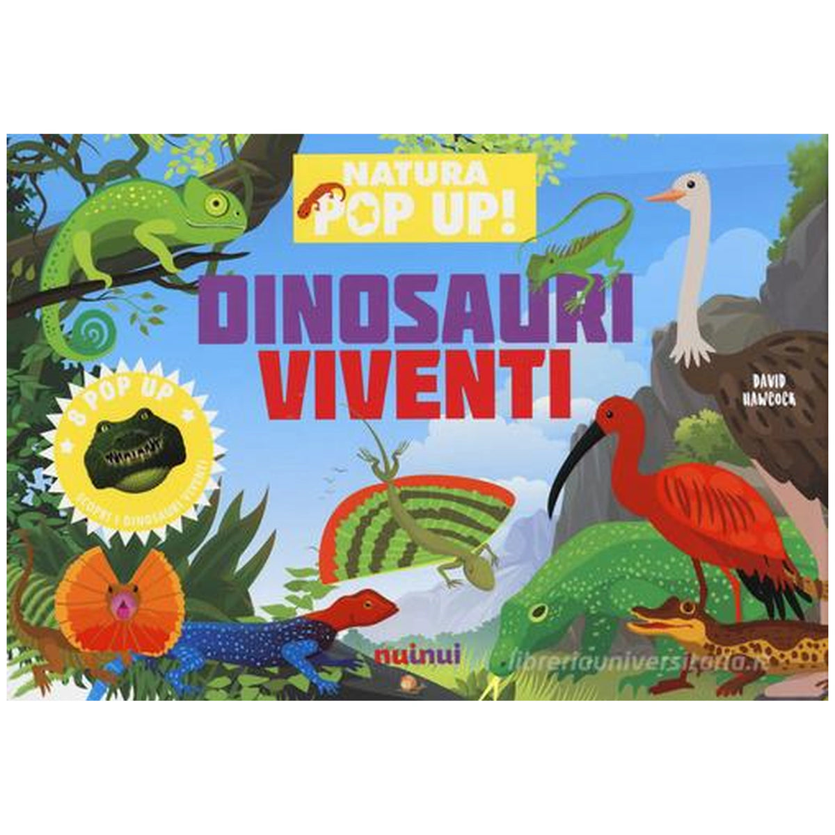 NuiNui - Natura Pop Up Dinosauri Viventi Book - Educational Toys - Italian Edition,