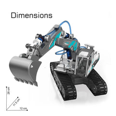 ODS - Spielfahrzeuge - DIY 3-in-1 Hydraulikbagger - Lernspielzeug - 8+ Jahre