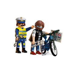 PLAYMOBIL - Bicycle Theft - City Action - Age +4 - Toy Playsets - 72076 - 80772076