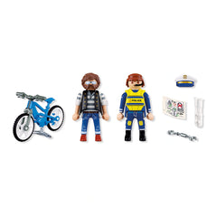 PLAYMOBIL - Bicycle Theft - City Action - Age +4 - Toy Playsets - 72076 - 80772076