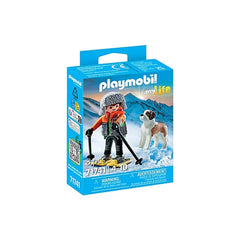 PLAYMOBIL - MY LIFE Hiker with Saint Bernard - Toy Playsets