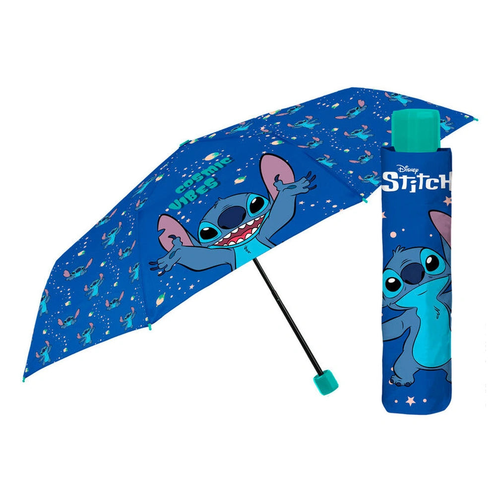 Perletti - Regenschirme - Disney Lilo & Stitch Mini Faltregenschirm - Blau - 3–6 Jahre