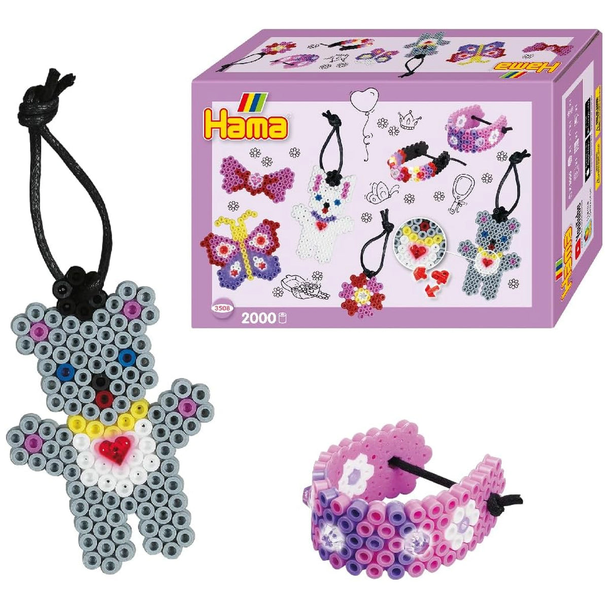 Pet Hama Ironing Bead Set - Bijoux Small Worls Pack 2000 Pcs.
