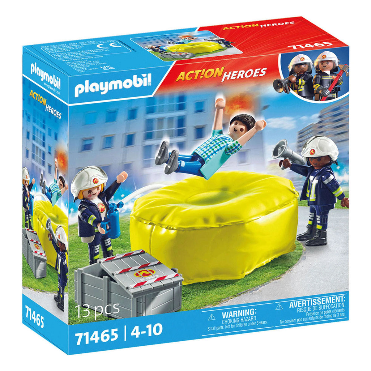 Playmobil Action Heroes Firefighters With Air Cushions - 71465