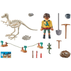 Playmobil Dinos Excavation Site With Dinosaur Skeleton - 71527