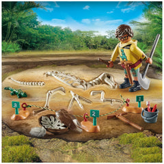 Playmobil Dinos Excavation Site With Dinosaur Skeleton - 71527