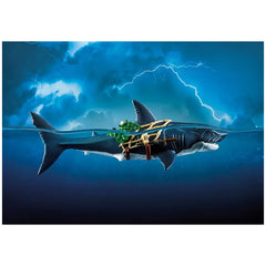 Playmobil - Giant-Shark-with-Pirate - Toy-Playsets