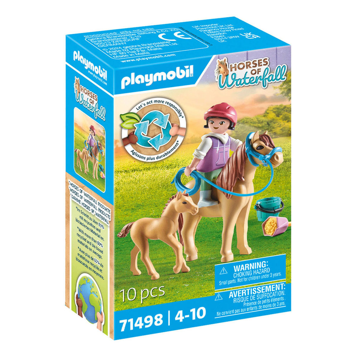 Playmobil Horses Of Waterfall Child With Pony And Foal - 71498