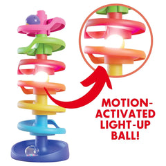 Quercetti - Baby- und Kleinkindspielzeug - Spiral Tower Brightball - 46 cm - 1+ Jahre