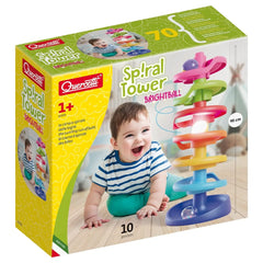 Quercetti - Baby- und Kleinkindspielzeug - Spiral Tower Brightball - 46 cm - 1+ Jahre