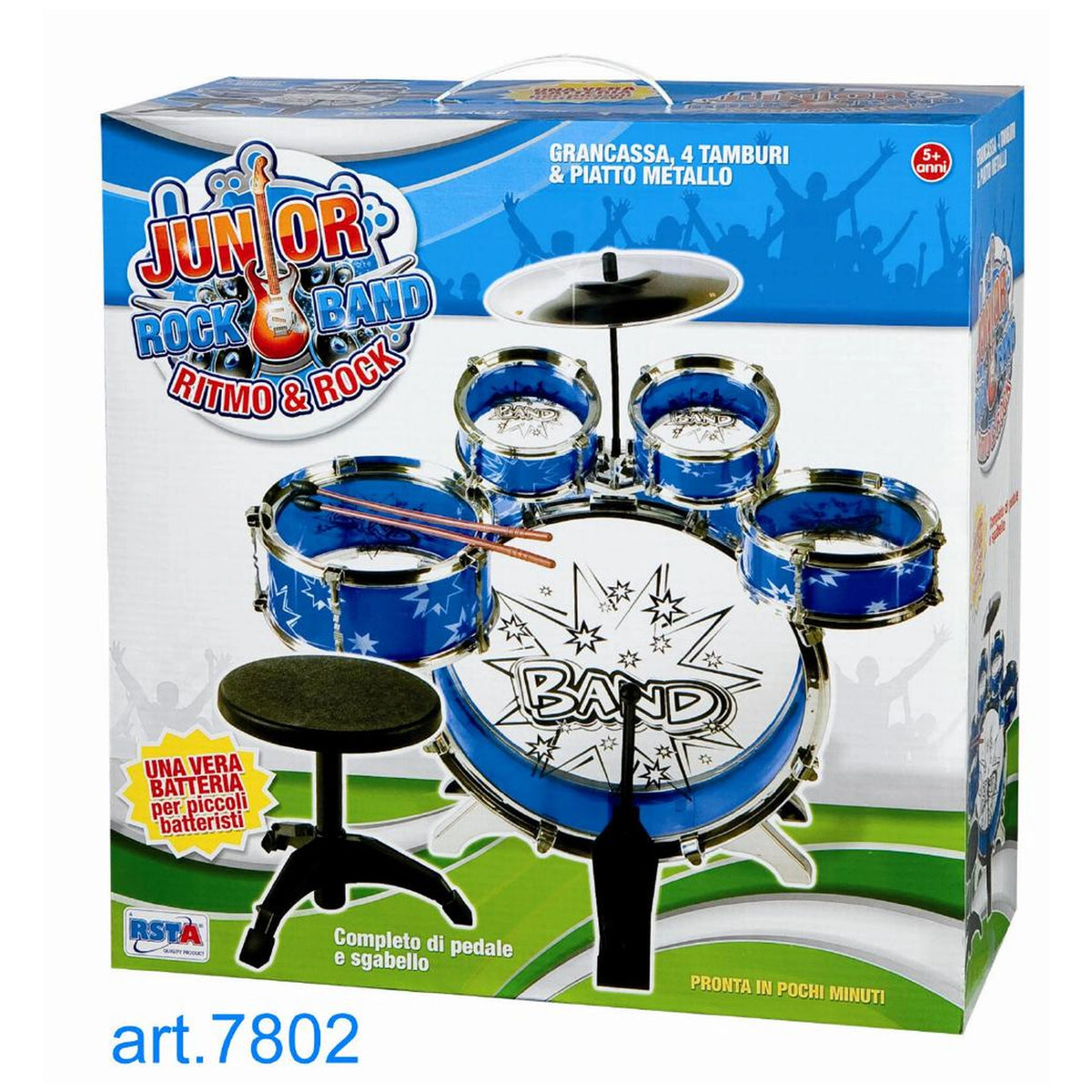 RS Toys - Junior Rock Band Ritmo Rock Drums - Musical Instruments