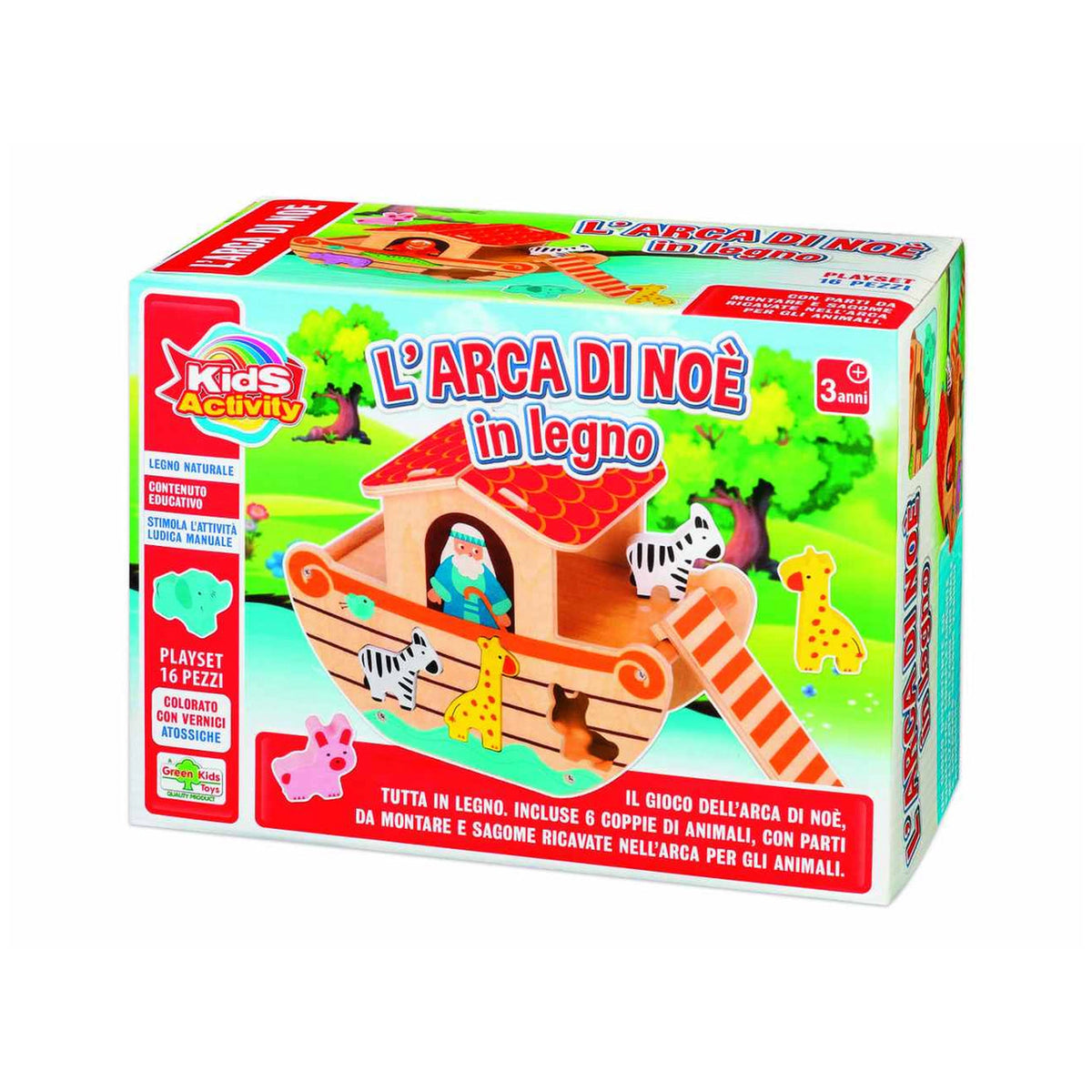 RSToys - Noahs Arche Holzspielzeugset - Spielzeugspielsets