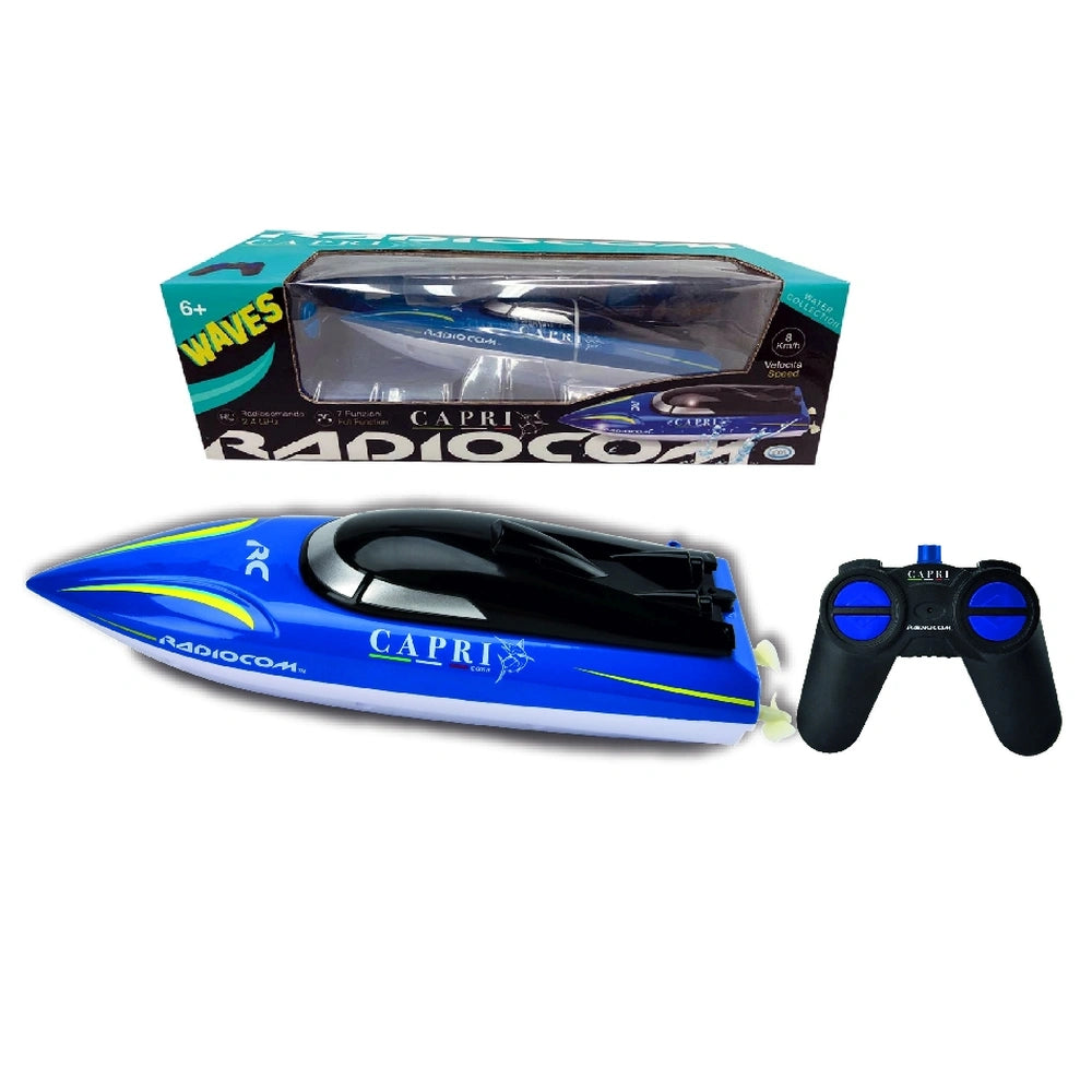 Radiocom - Spielfahrzeuge - Capri Waves RC-Speedboot - Blau - 6+ Jahre