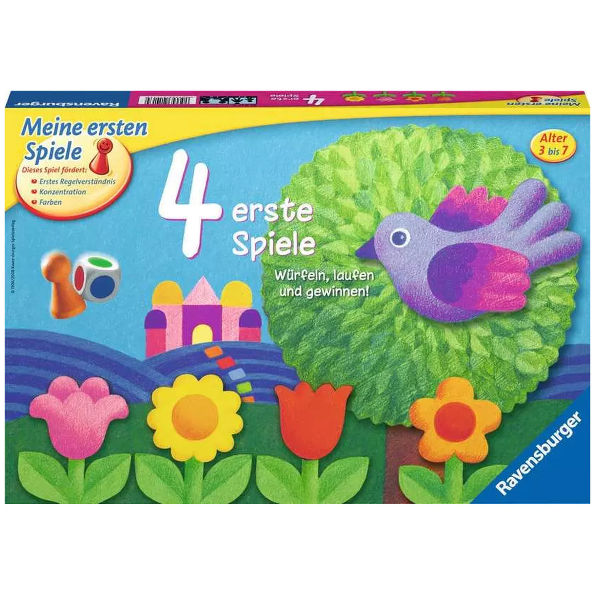 Ravensburger - 4 Erste Spiele - Brettspiel - Deutsche Ausgabe