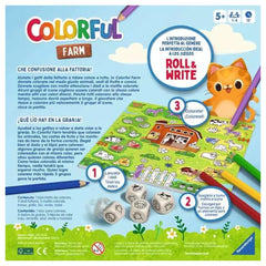 Ravensburger - Arts Crafts - Colorful Farm Dice Game - 5 Years - Educational Play