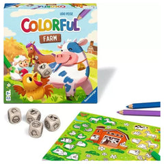 Ravensburger - Arts Crafts - Colorful Farm Dice Game - 5 Years - Educational Play