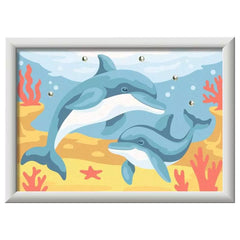 Ravensburger - Arts Crafts - CreArt Joyful Dolphin - 7+ Years - Creativity Development