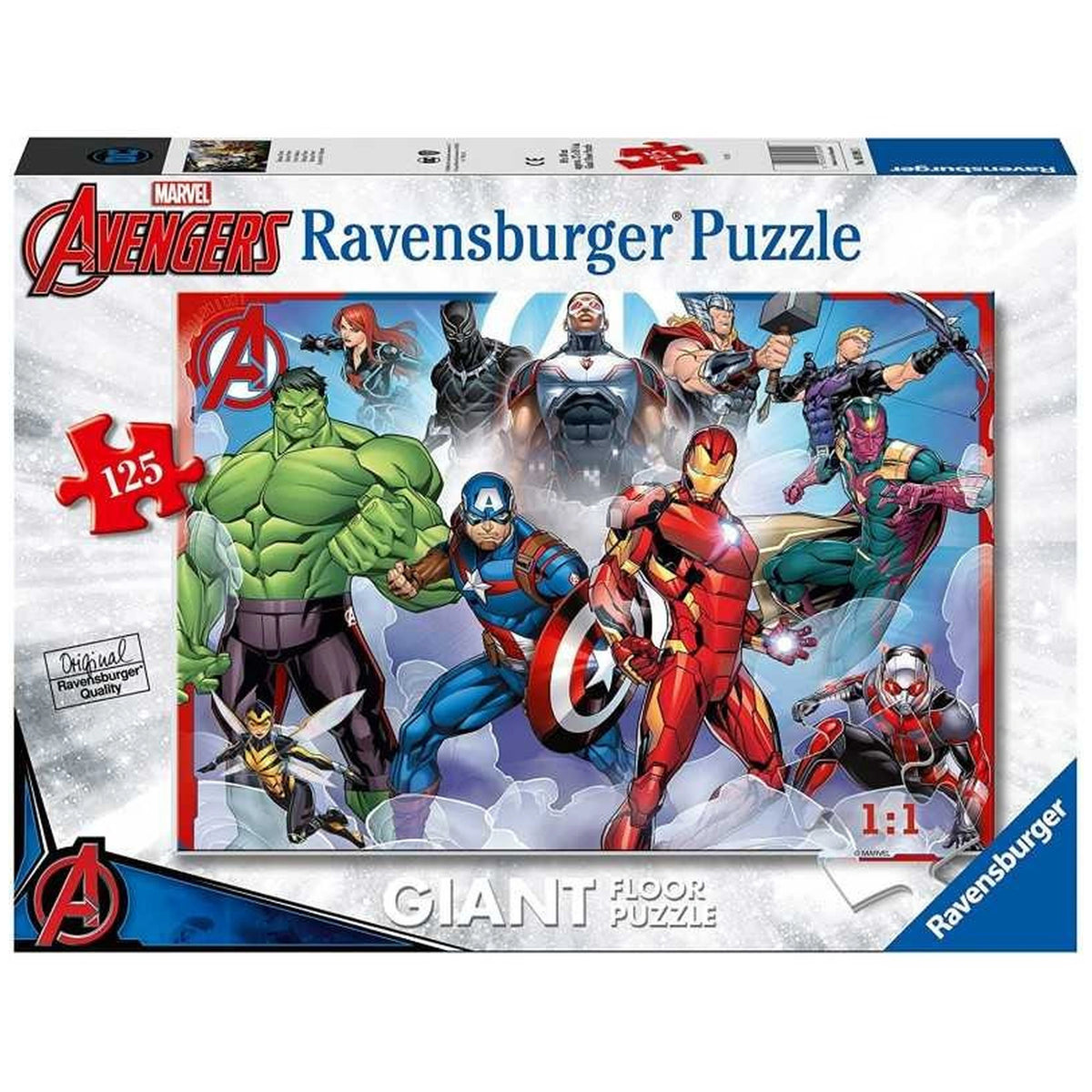 Ravensburger - Avengers - Riesenbodenpuzzle - 125 Teile - Puzzles