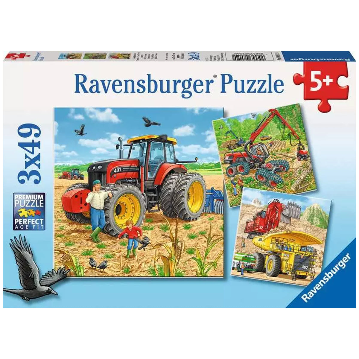 Ravensburger - Big Machines - 3x49 Pieces - Puzzles