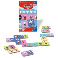 Ravensburger - Board Games - Hello Kitty Domino - Travel Game - 3 Years - Educational Play
