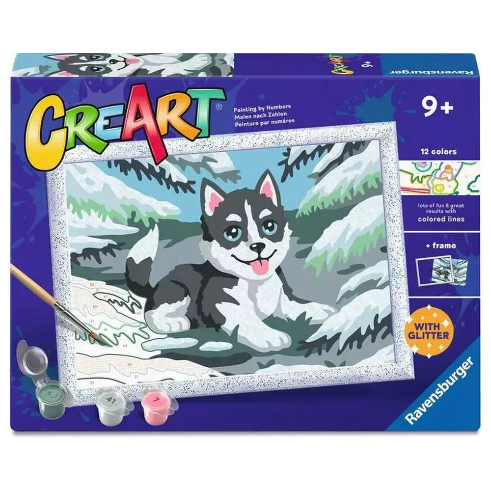 Ravensburger - CreArt - Series D - Joyful Husky - Arts & Crafts  - Age +9 - 81023261