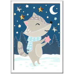 Ravensburger - Creart Badger Under The Stars - Painting By Numbers - Arts & Crafts