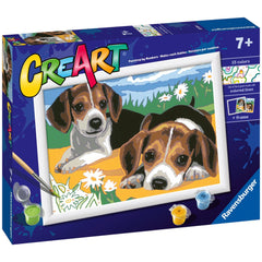 Ravensburger - Creart Beagle-Welpen - Malen nach Zahlen - Basteln und Kunst