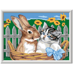 Ravensburger - Creart Friends In The Basket - Painting By Numbers - Arts & Crafts