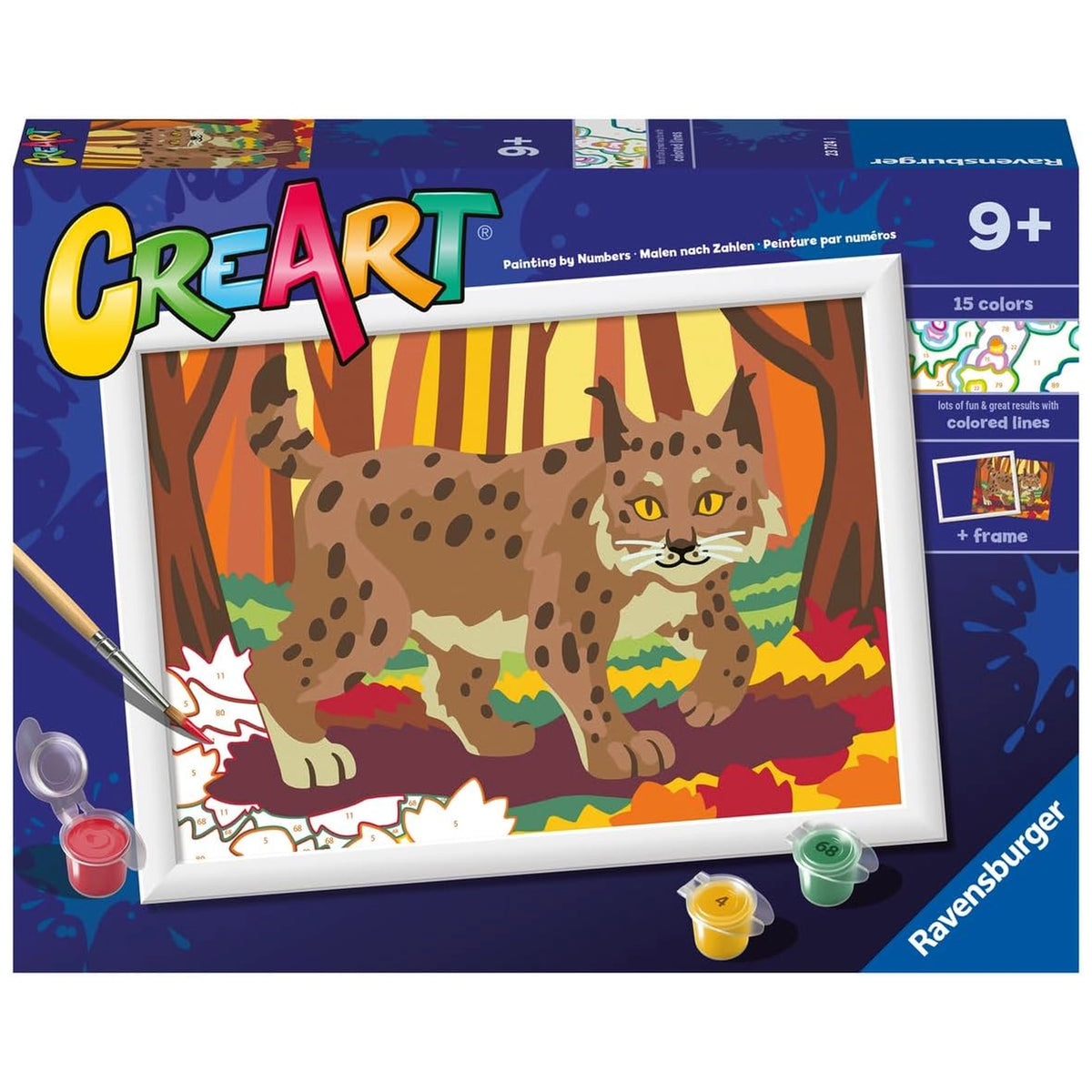 Ravensburger - Creart Luchs Im Wald - Malen nach Zahlen - Kunst & Handwerk