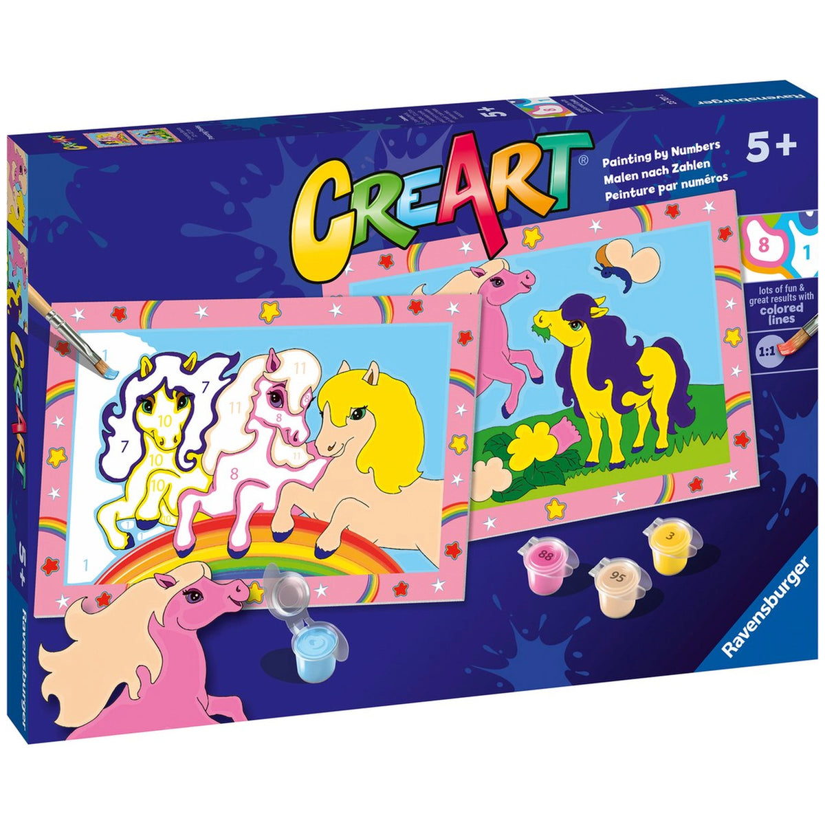Ravensburger - Creart Prancing Ponies - Painting By Numbers - Arts & Crafts