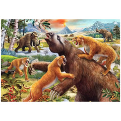 Ravensburger - Dinosaurier - Wilde prähistorische Tiere - 2x24 Teile - Puzzles