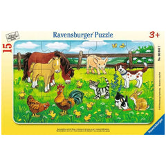 Ravensburger - Nutztiere auf der Wiese - 15 Teile - Puzzles