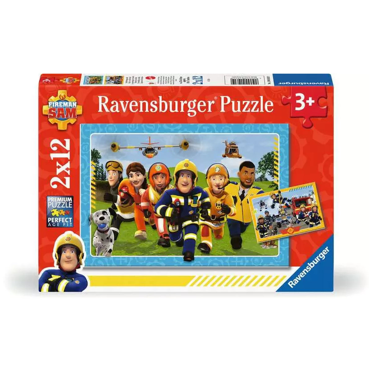Ravensburger - Feuerwehrmann Sam - Rettung naht - 2x12 Teile - Puzzles