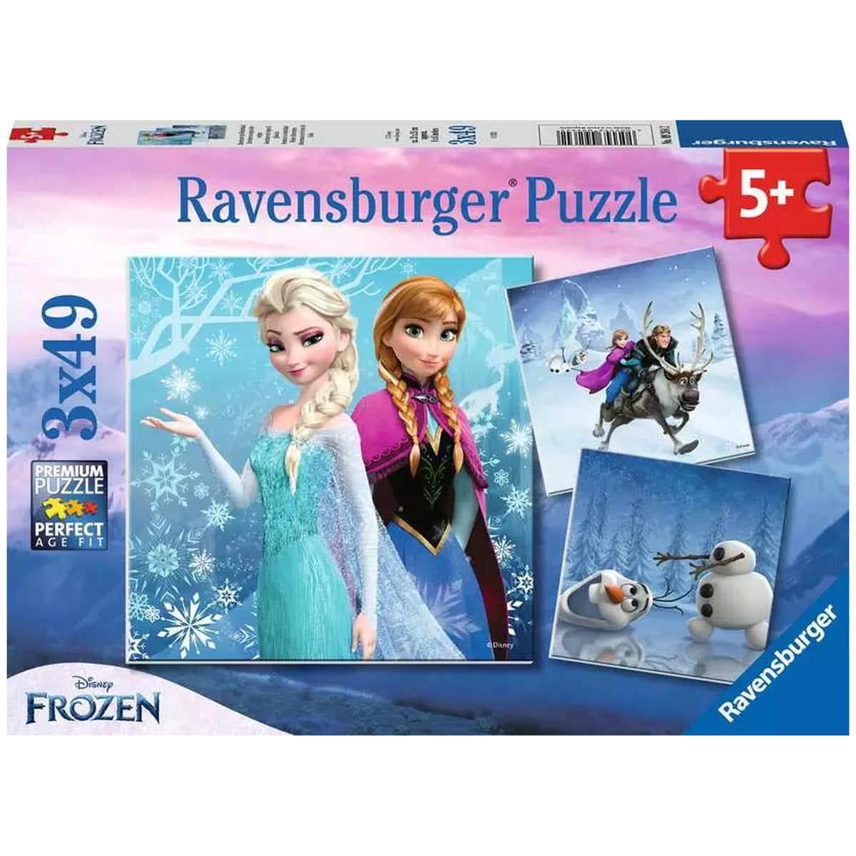 Ravensburger - Frozen - Adventure In Winter Land - 3x49 Pieces - Puzzles
