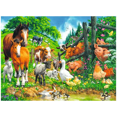 Ravensburger - Versammlung der Tiere - 100 Teile - Puzzles