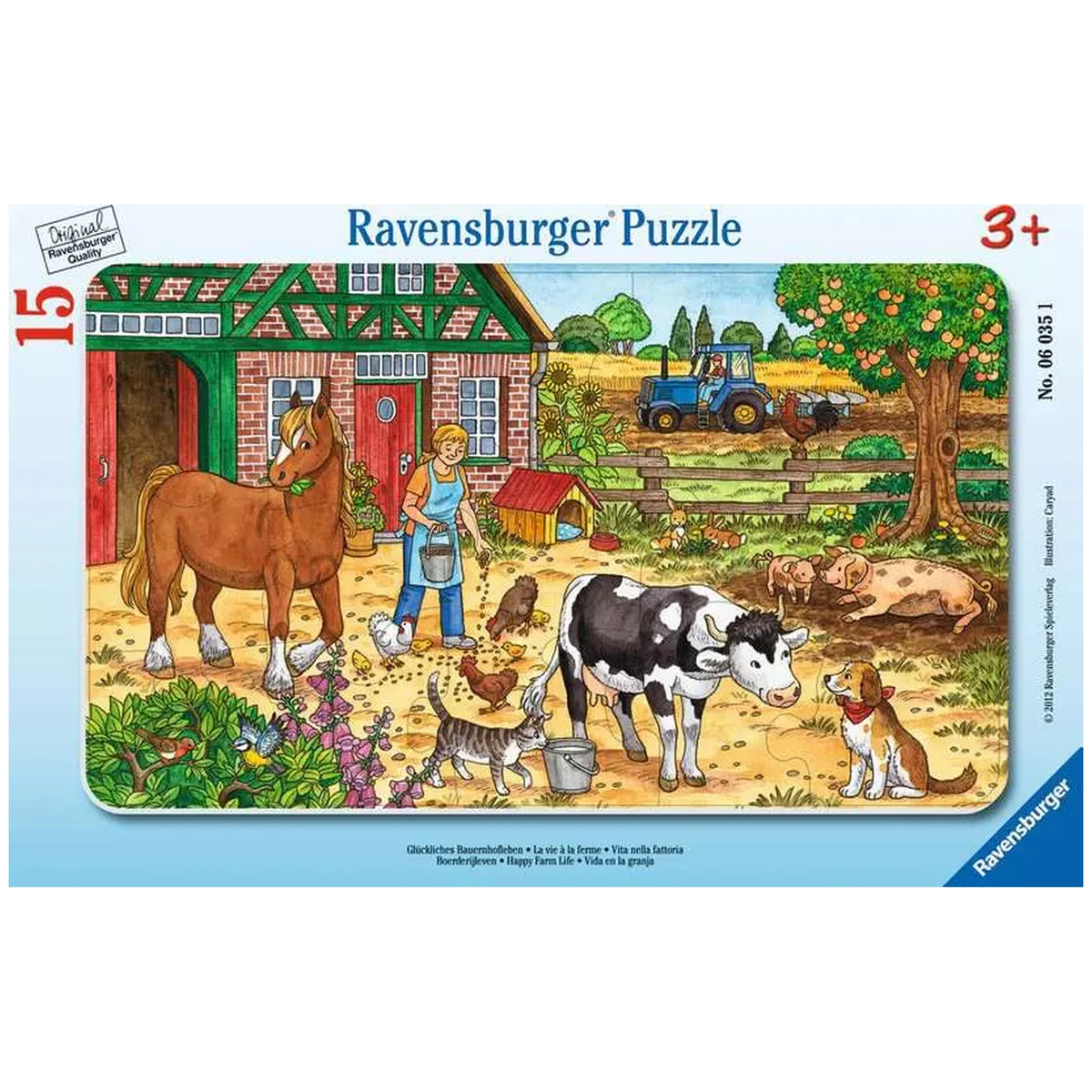 Ravensburger - Happy Farm Life - 15 Pieces - Puzzles