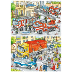 Ravensburger - Helden in Aktion - 2x24 Teile - Puzzles