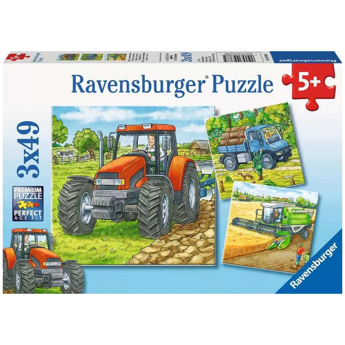 Ravensburger - Große Landmaschinen - 3x49 Teile - Puzzles