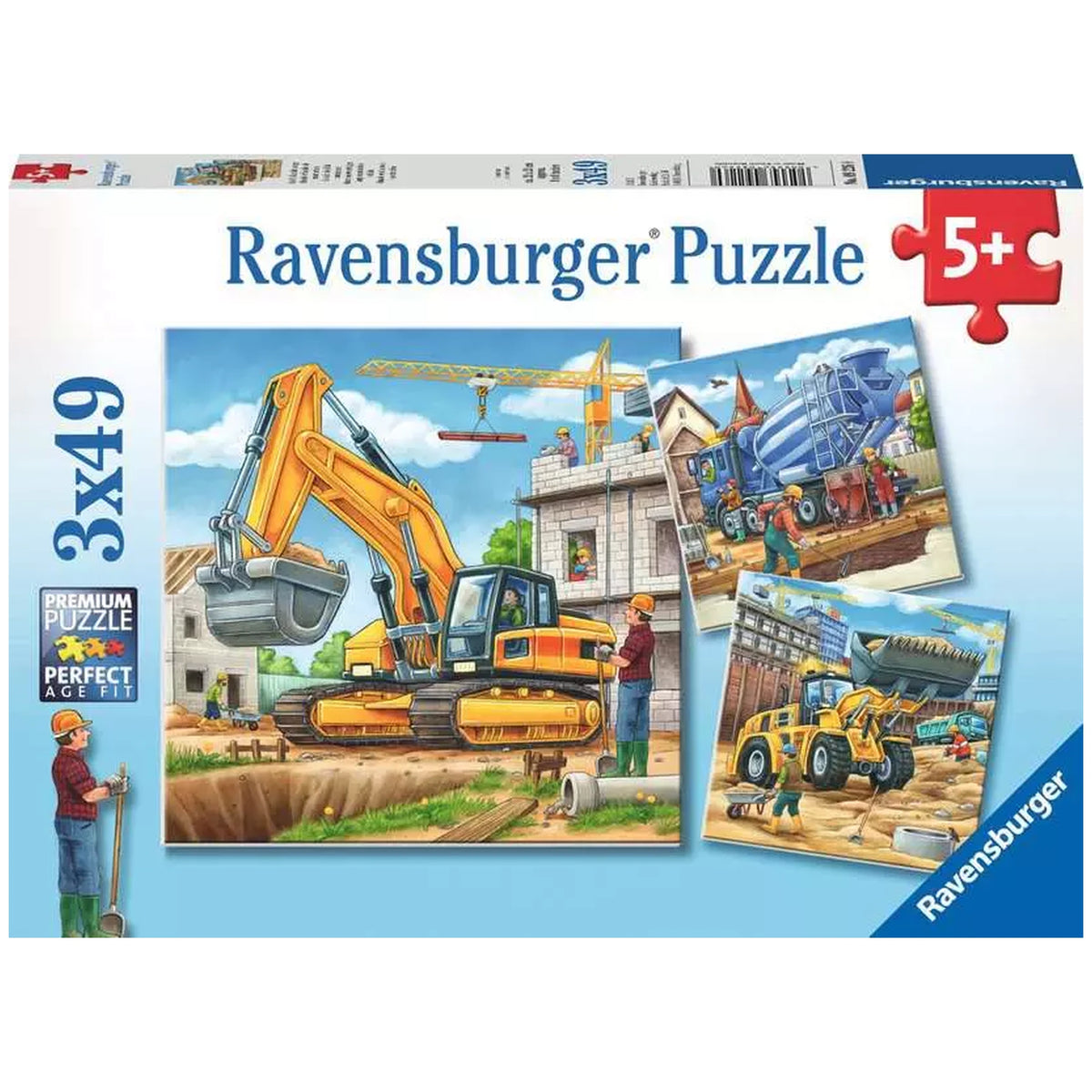 Ravensburger - Große Baustellenfahrzeuge - 3x49 Teile - Puzzles