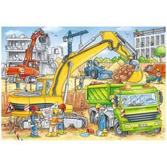 Ravensburger - Viel zu tun auf der Baustelle - 2x24 Teile - Puzzles