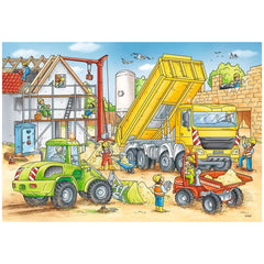 Ravensburger - Viel zu tun auf der Baustelle - 2x24 Teile - Puzzles