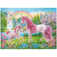 Ravensburger - Magical Unicorns - 100 Pieces - Puzzles And Colouring Booklet