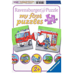 Ravensburger - Meine ersten Puzzles - Einsatzfahrzeuge - 9X2 Teile - Puzzles